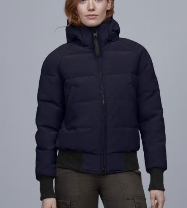 Veste Bombers Canada Goose Savona Femme Bleu