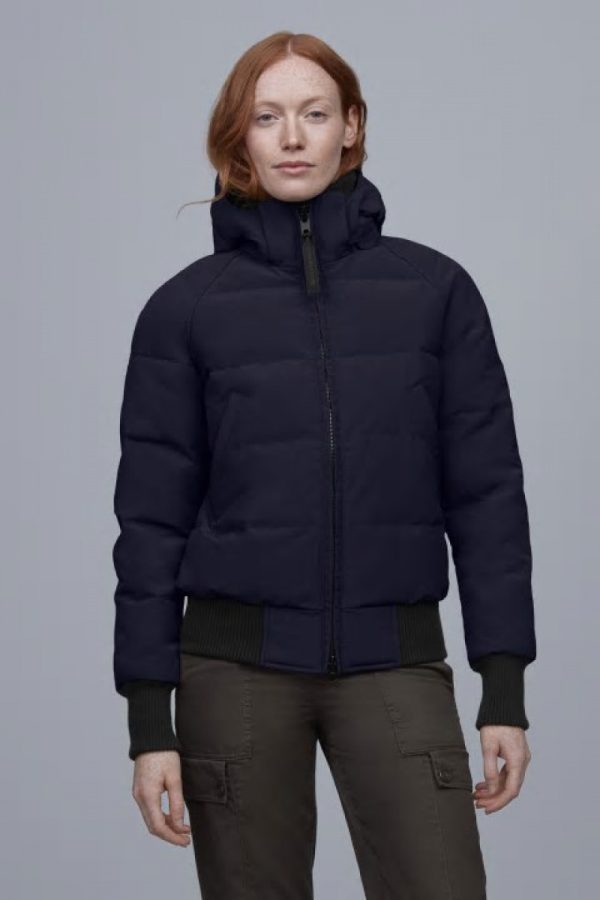 Veste Bombers Canada Goose Savona Femme Bleu