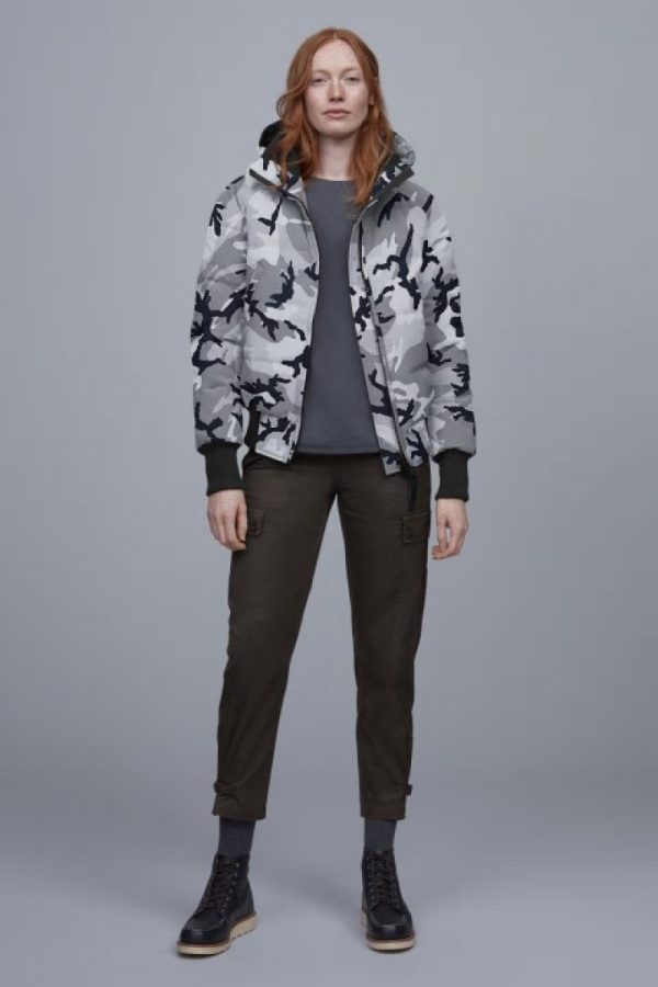 Veste Bombers Canada Goose Savona Femme Grise