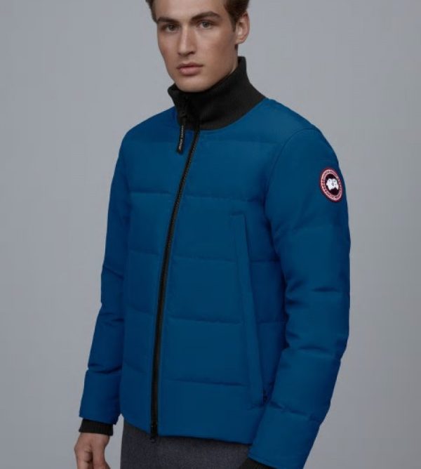 Veste Bombers Canada Goose Woolford Homme Bleu Foncé