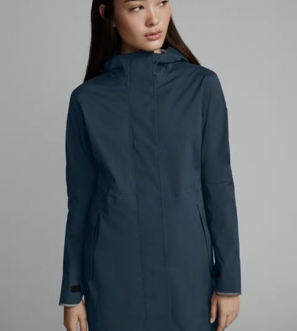 Vestes De Pluie Canada Goose Black Label Femme Bleu Foncé