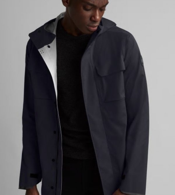 Vestes De Pluie Canada Goose Black Label Homme Bleu Marine