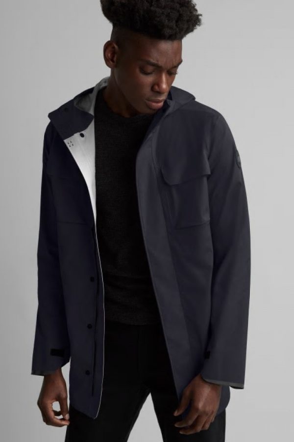 Vestes De Pluie Canada Goose Black Label Homme Bleu Marine