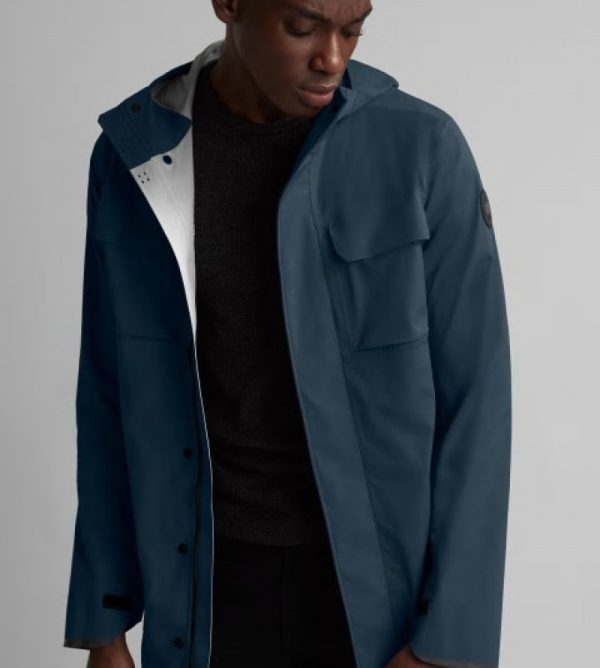 Vestes De Pluie Canada Goose Black Label Homme Bleu Foncé