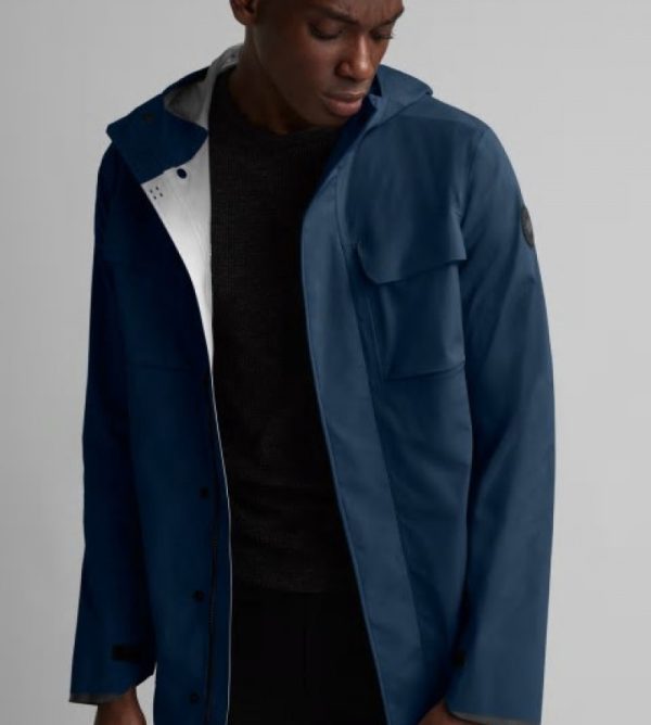 Vestes De Pluie Canada Goose Black Label Homme Bleu Foncé