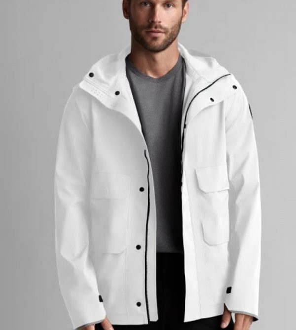 Vestes De Pluie Canada Goose Black Label Homme Blanche