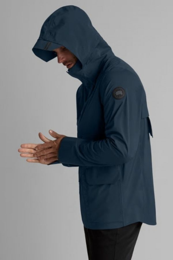 Vestes De Pluie Canada Goose Black Label Homme Bleu Foncé