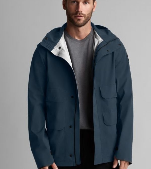 Vestes De Pluie Canada Goose Black Label Homme Bleu Foncé