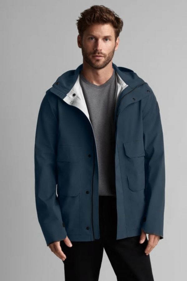 Vestes De Pluie Canada Goose Black Label Homme Bleu Foncé