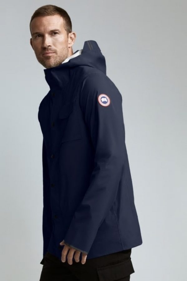 Vestes De Pluie Canada Goose Nanaimo Homme Bleu Marine Foncé