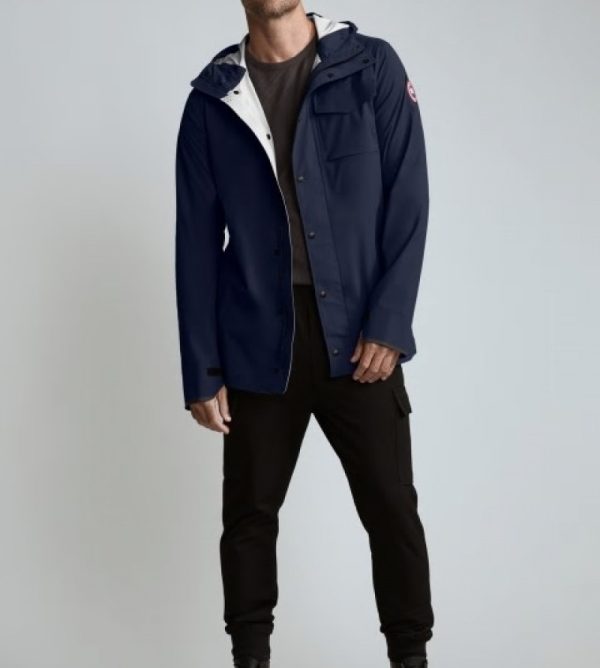 Vestes De Pluie Canada Goose Nanaimo Homme Bleu Marine Foncé