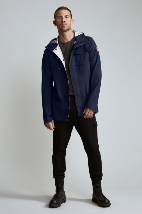 Vestes De Pluie Canada Goose Nanaimo Homme Bleu Marine Foncé