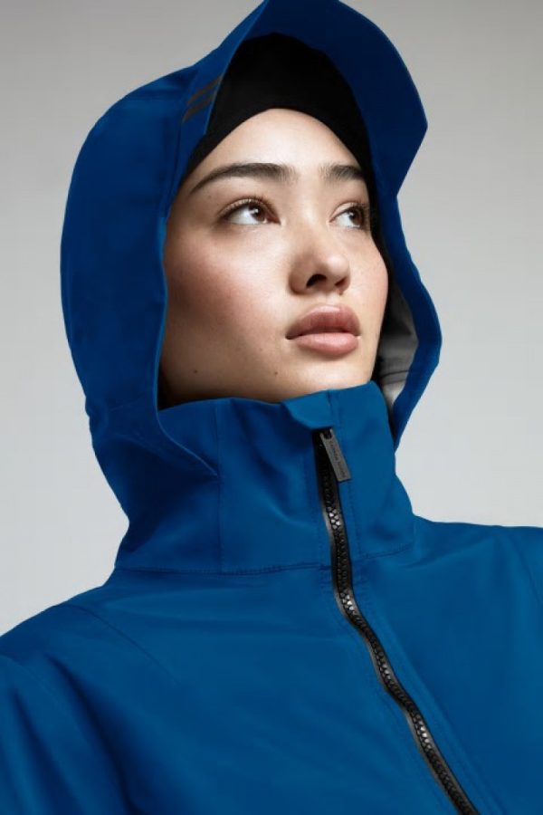 Vestes De Pluie Canada Goose Pacifica Femme Bleu Foncé