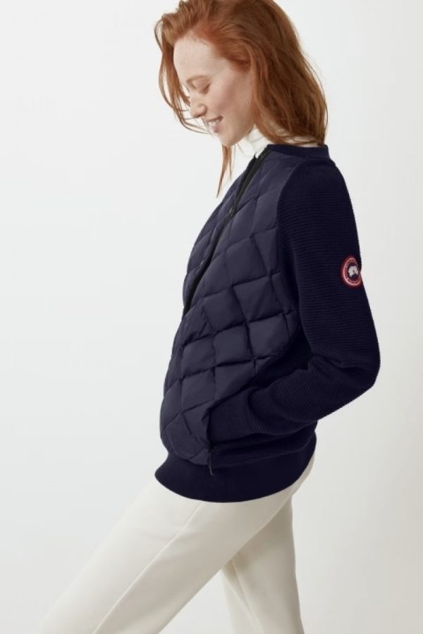 Vestes D’hiver Canada Goose HyBridge Femme Bleu Marine