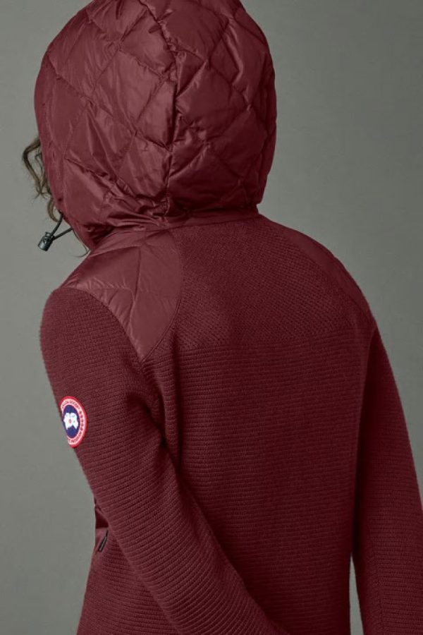 Vestes D’hiver Canada Goose HyBridge Femme Rouge Foncé