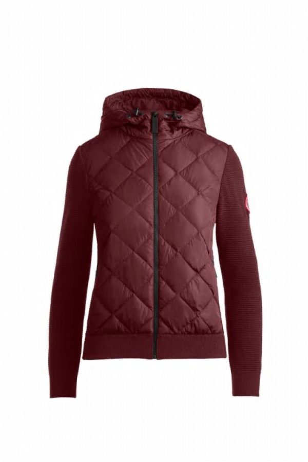 Vestes D’hiver Canada Goose HyBridge Femme Rouge Foncé