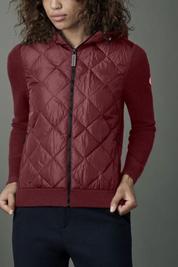 Vestes D’hiver Canada Goose HyBridge Femme Rouge Foncé