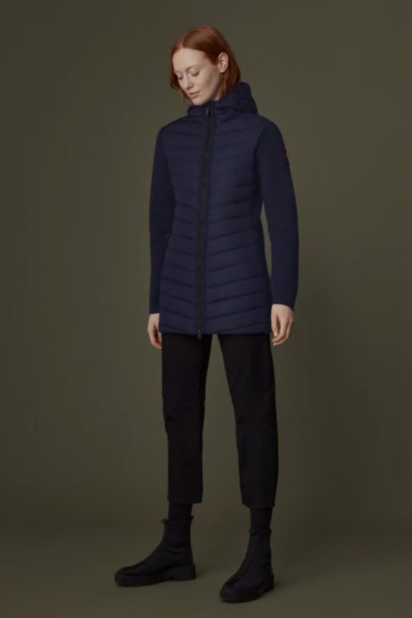 Vestes D’hiver Canada Goose HyBridge Femme Bleu Marine