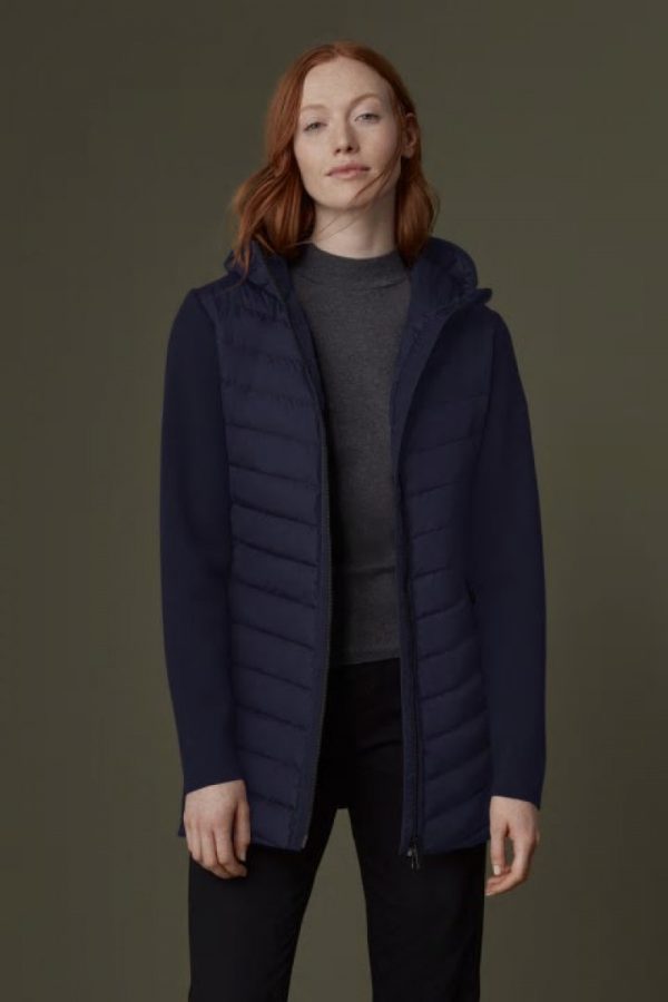 Vestes D’hiver Canada Goose HyBridge Femme Bleu Marine