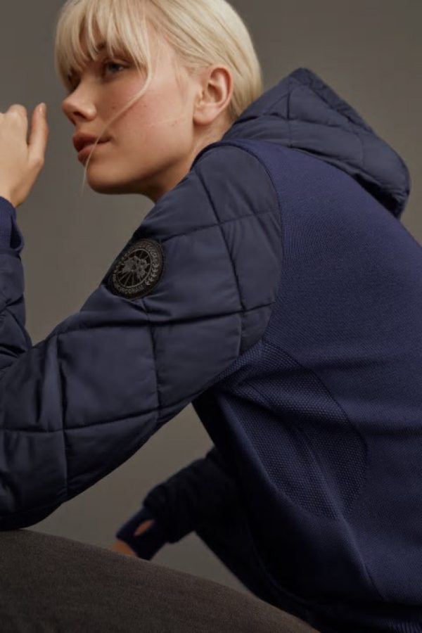 Vestes D’hiver Canada Goose HyBridge Femme Bleu Marine