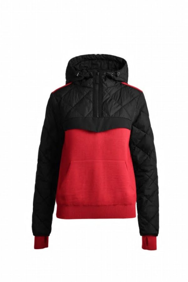 Vestes D’hiver Canada Goose HyBridge Femme Rouge