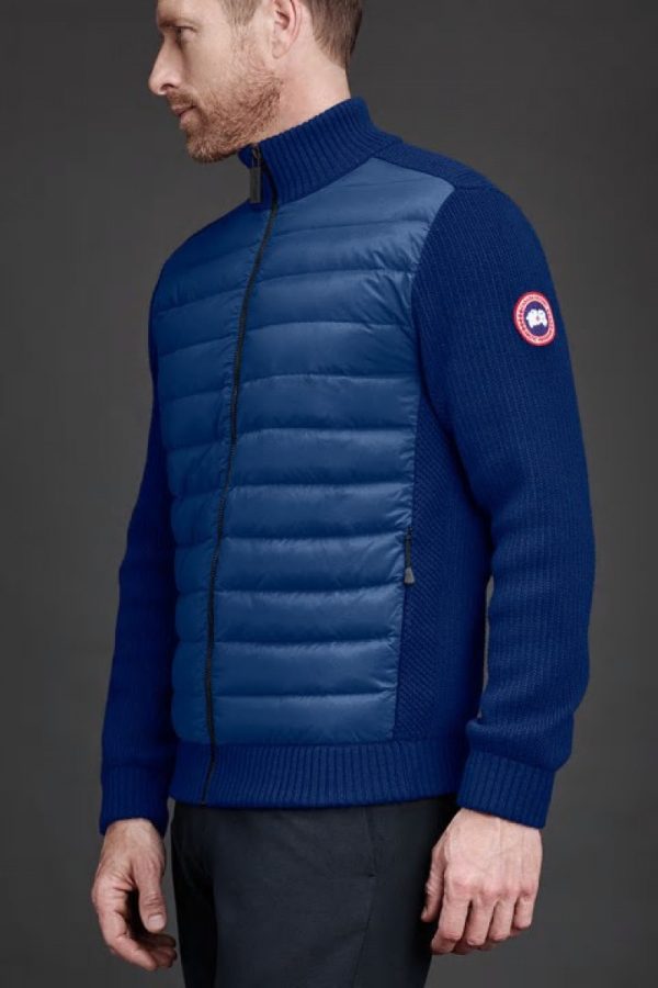 Vestes D’hiver Canada Goose HyBridge Homme Bleu Foncé