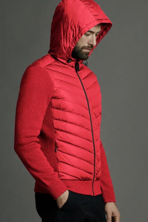 Vestes D’hiver Canada Goose HyBridge Homme Rouge