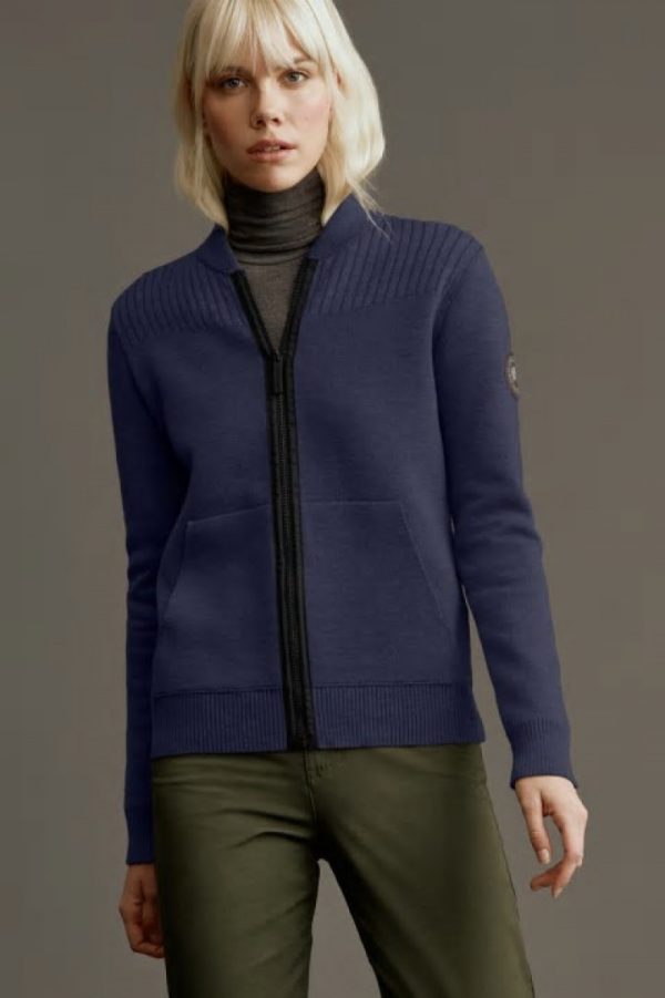 Vestes D’hiver Canada Goose Lennox Femme Bleu Marine